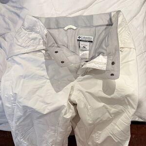Columbia Snowy White Ski Pants size M